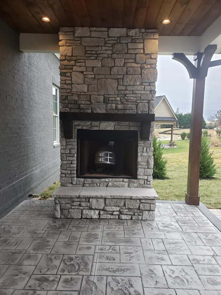 Real stone masonry project by JZ Construction
